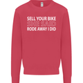 Sell Your Bike Cycling Biker Motorbike Wife Mens Sweatshirt Jumper Heliconia