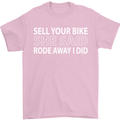 Sell Your Bike Cycling Biker Motorbike Wife Mens T-Shirt Cotton Gildan Light Pink