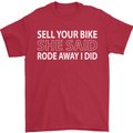Sell Your Bike Cycling Biker Motorbike Wife Mens T-Shirt Cotton Gildan Red
