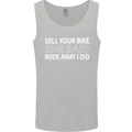 Sell Your Bike Cycling Biker Motorbike Wife Mens Vest Tank Top Sports Grey