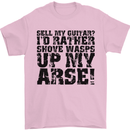 Sell my Guitar Guitarist Acoustic Funny Mens T-Shirt Cotton Gildan Light Pink