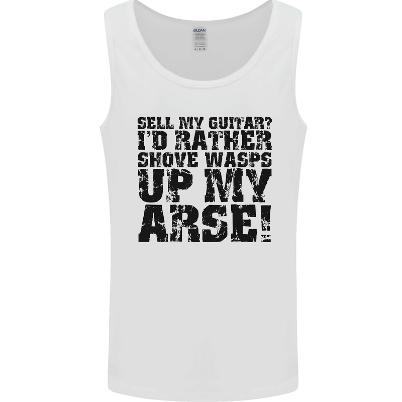 Sell my Guitar Guitarist Acoustic Funny Mens Vest Tank Top White