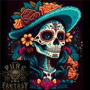 Los Muertos Day of the Dead Sugar Skull La Catrina Mens Light Cotton T-Shirt