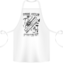 Serial Killer Starter Kit Halloween Cotton Apron 100% Organic White