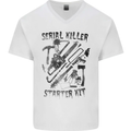 Serial Killer Starter Kit Halloween Mens V-Neck Cotton T-Shirt White