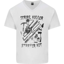 Serial Killer Starter Kit Halloween Mens V-Neck Cotton T-Shirt White