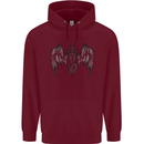 Serpent Dragon Gothic Fantasy Heavy Metal Childrens Kids Hoodie Maroon