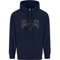 Serpent Dragon Gothic Fantasy Heavy Metal Childrens Kids Hoodie Navy Blue