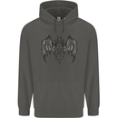 Serpent Dragon Gothic Fantasy Heavy Metal Childrens Kids Hoodie Storm Grey