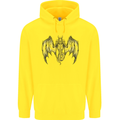 Serpent Dragon Gothic Fantasy Heavy Metal Childrens Kids Hoodie Yellow
