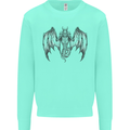 Serpent Dragon Gothic Fantasy Heavy Metal Kids Sweatshirt Jumper Peppermint