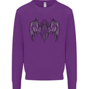 Serpent Dragon Gothic Fantasy Heavy Metal Kids Sweatshirt Jumper Purple
