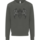 Serpent Dragon Gothic Fantasy Heavy Metal Kids Sweatshirt Jumper Storm Grey