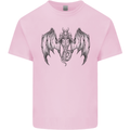 Serpent Dragon Gothic Fantasy Heavy Metal Kids T-Shirt Childrens Light Pink