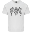 Serpent Dragon Gothic Fantasy Heavy Metal Kids T-Shirt Childrens White