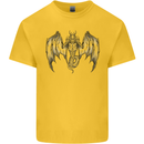 Serpent Dragon Gothic Fantasy Heavy Metal Kids T-Shirt Childrens Yellow