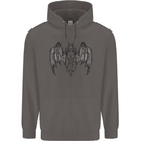 Serpent Dragon Gothic Fantasy Heavy Metal Mens 80% Cotton Hoodie Charcoal