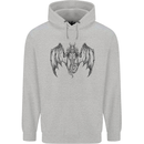 Serpent Dragon Gothic Fantasy Heavy Metal Mens 80% Cotton Hoodie Sports Grey