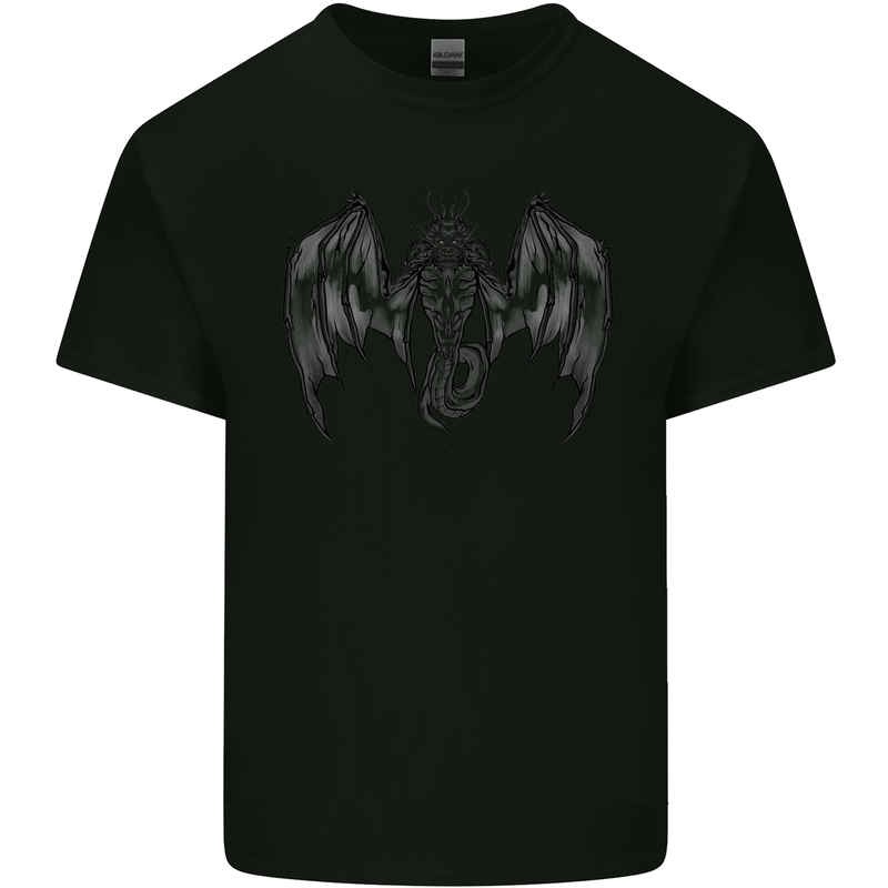 Serpent Dragon Gothic Fantasy Heavy Metal Mens Cotton T-Shirt Tee Top Black