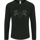 Serpent Dragon Gothic Fantasy Heavy Metal Mens Long Sleeve T-Shirt Black