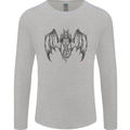 Serpent Dragon Gothic Fantasy Heavy Metal Mens Long Sleeve T-Shirt Sports Grey