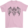 Serpent Dragon Gothic Fantasy Heavy Metal Mens T-Shirt 100% Cotton Light Pink