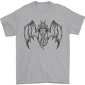Serpent Dragon Gothic Fantasy Heavy Metal Mens T-Shirt 100% Cotton Sports Grey