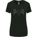 Serpent Dragon Gothic Fantasy Heavy Metal Womens Wider Cut T-Shirt Black