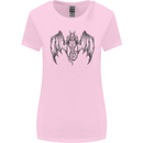 Serpent Dragon Gothic Fantasy Heavy Metal Womens Wider Cut T-Shirt Light Pink