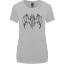 Serpent Dragon Gothic Fantasy Heavy Metal Womens Wider Cut T-Shirt Sports Grey