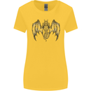 Serpent Dragon Gothic Fantasy Heavy Metal Womens Wider Cut T-Shirt Yellow