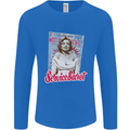 Service Secret Fashion Mens Long Sleeve T-Shirt Royal Blue