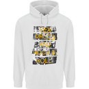 Sex Drugs & Rock & Roll Guitar Music Weed Childrens Kids Hoodie White