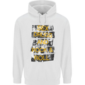 Sex Drugs & Rock & Roll Guitar Music Weed Mens Hoodie White