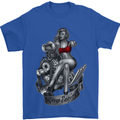 Sexy Engine Muscle Car Hot Rod Hotrod Mens T-Shirt Cotton Gildan Royal Blue