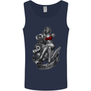 Sexy Engine Muscle Car Hot Rod Hotrod Mens Vest Tank Top Navy Blue
