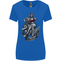 Sexy Engine Muscle Car Hot Rod Hotrod Womens Wider Cut T-Shirt Royal Blue