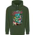 Sexy Merry Christmas Funny Christmas Mens 80% Cotton Hoodie Forest Green