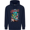 Sexy Merry Christmas Funny Christmas Mens 80% Cotton Hoodie Navy Blue