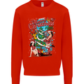 Sexy Merry Christmas Funny Christmas Mens Sweatshirt Jumper Bright Red