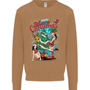 Sexy Merry Christmas Funny Christmas Mens Sweatshirt Jumper Caramel Latte