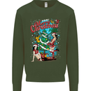 Sexy Merry Christmas Funny Christmas Mens Sweatshirt Jumper Forest Green