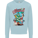Sexy Merry Christmas Funny Christmas Mens Sweatshirt Jumper Light Blue