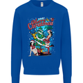 Sexy Merry Christmas Funny Christmas Mens Sweatshirt Jumper Royal Blue