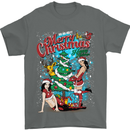 Sexy Merry Christmas Funny Christmas Mens T-Shirt Cotton Gildan Charcoal