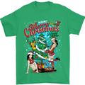 Sexy Merry Christmas Funny Christmas Mens T-Shirt Cotton Gildan Irish Green