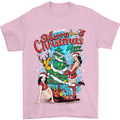 Sexy Merry Christmas Funny Christmas Mens T-Shirt Cotton Gildan Light Pink