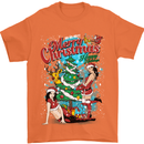 Sexy Merry Christmas Funny Christmas Mens T-Shirt Cotton Gildan Orange