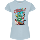 Sexy Merry Christmas Funny Christmas Womens Petite Cut T-Shirt Light Blue