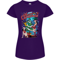 Sexy Merry Christmas Funny Christmas Womens Petite Cut T-Shirt Purple